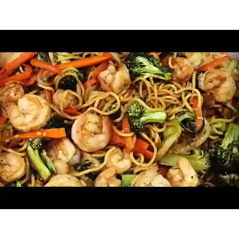 Chow Mein con Camarón