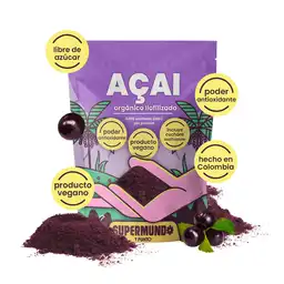 Super Açaí Polvo Orgánico Liofilizado