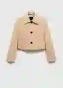 Chaqueta Edie Camel Talla M Mujer Mango