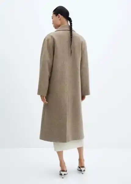 Abrigo Gauguin Camel Talla XS Mujer Mango