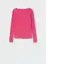 Camiseta Lilobar Fucsia Talla S Mujer Mango