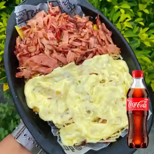 Salchipapa Clásica +Limonada +Cocacola Org 400ml