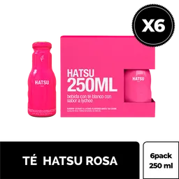 Té Hatsu Rosas 6 Pack Botella x 250 mL