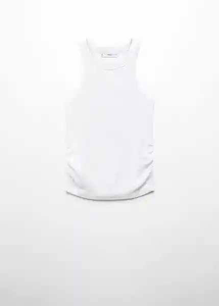 Top Bonim Blanco Talla S Mujer Mango