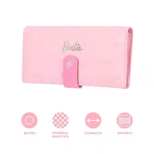 Cartera Para Mujer Grande Serie Barbie Rosa Miniso