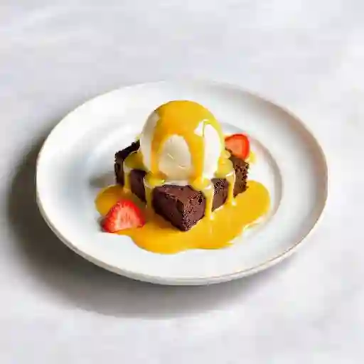 Brownie Con Helado