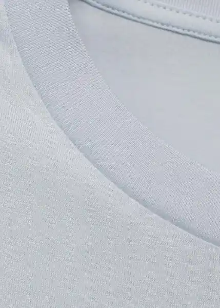Camiseta Bellow Agua Talla S Hombre Mango