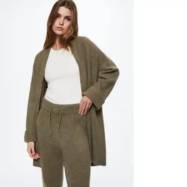 Pantalón Pijama Susi Khaki Talla M Mujer Mango