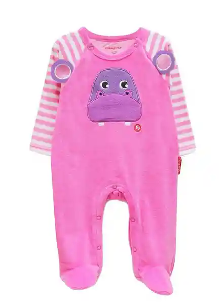 Pijama Entera Para Bebé Fucsia Talla 12/24 Meses