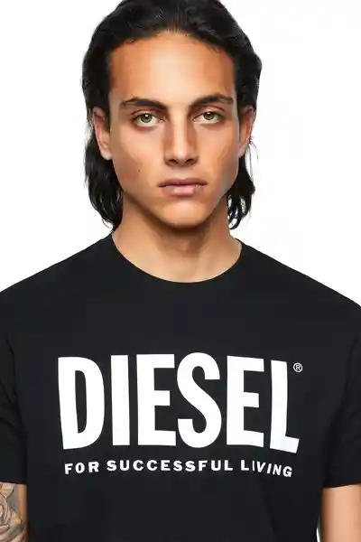 Diesel Camiseta T-Diegos-Ecólogo Negro Talla M