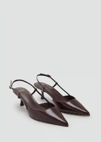 Zapatos Tonio Chocolate Talla 37 Mujer Mango