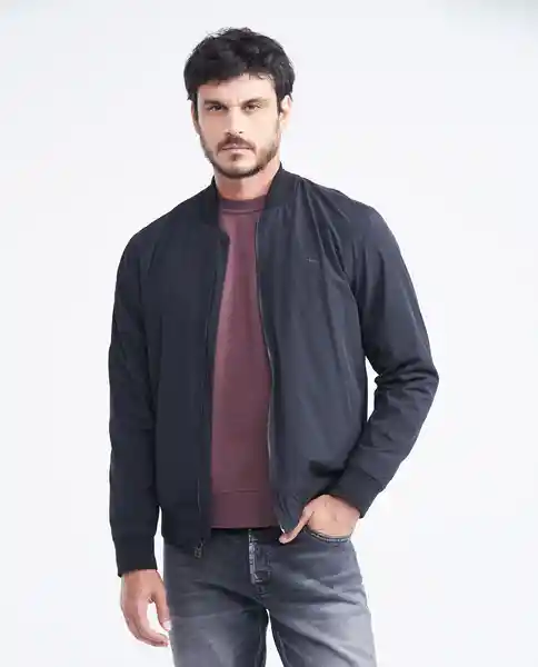 Chaqueta Basic Bomber Negro Noche Ultraoscuro XXL Chevignon