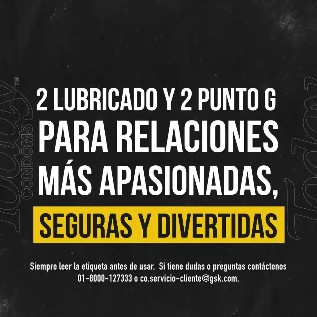 Today Condones Mix protección sexual X 4 UND