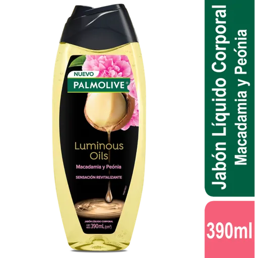 Palmolive Jabón Líquido Luminous Macadamia y Peonía 390 mL