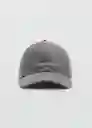 Gorra Minimal Tejano Gris Mujer Mango