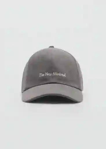 Gorra Minimal Tejano Gris Mujer Mango