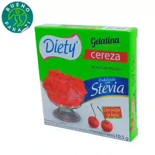 Diety Gelatina Sabor Cereza Endulzada con Stevia