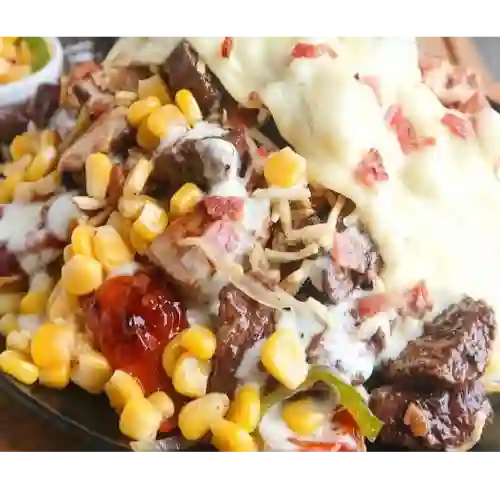 Salchipapa de Carne