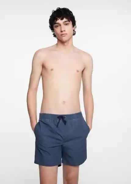 Short Bañador Fiji Azul Talla 22 Niños Mango