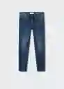 Jeans Skinny Tejano Oscuro Talla 08 Niños Mango