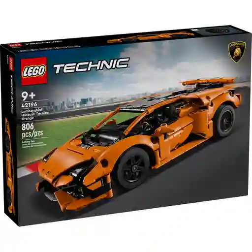 Set Construcción Lamborghini Huracán Técnica Naranja Lego