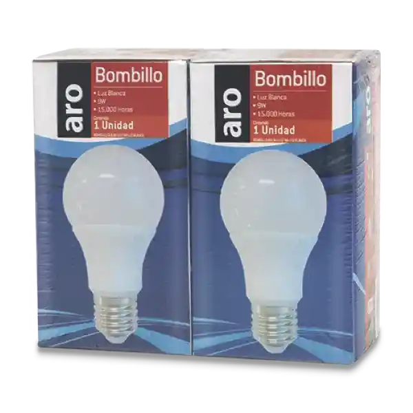 Aro Bombillo Led 9W Luz Blanca E27 15000 Hojas