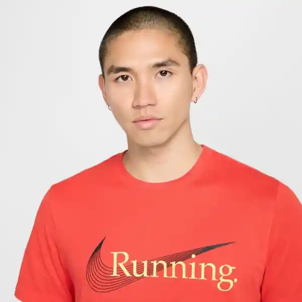 Nike Camiseta Df Tee Heritage Correr Hombre Rojo Talla S