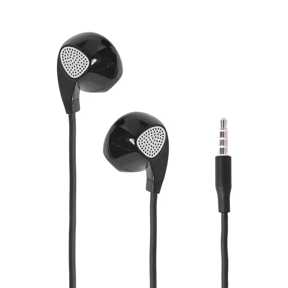 Miniso Audífonos de Cable Clásico Negro 1.2 m