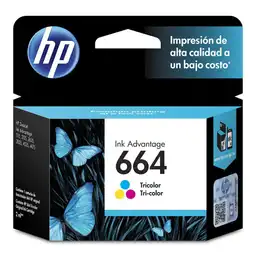 Hp Cartucho de Tinta Tricolor 664