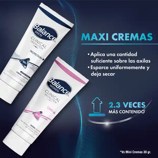 Balance Desodorante Crema Clinical Care Mujer