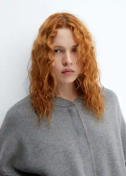 Abrigo Grandes Gris Oscuro Vigoré Talla L Mujer Mango