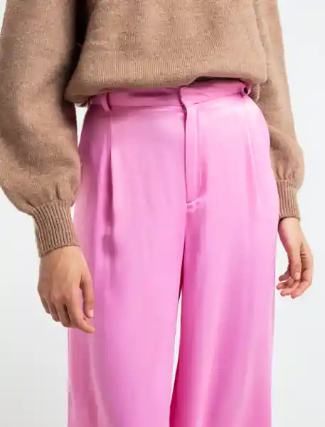 Pantalón Debbie Mujer Rosa Chelone Medio Talla 8 539E308 Naf Naf