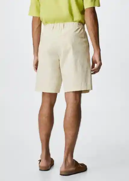 Bermuda Jonico Beige Talla 46 Hombre Mango