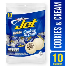 Jet Burbujas de Chocolate Sabor Cookies & Cream