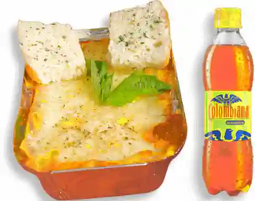 Promo lasaña personal bebida 250ml