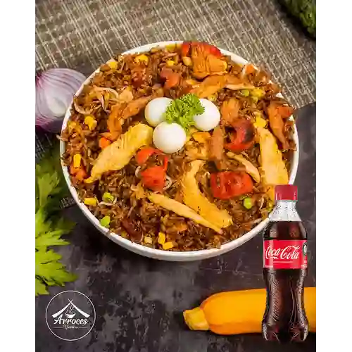 Combo Arroz Ranchero + Coca Cola Original 400 ml