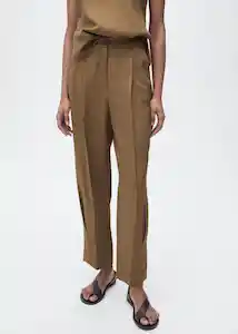 Pantalón Moskito Verde Talla 40 Mujer Mango
