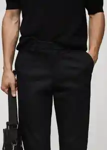 Pantalón Dublino Negro Talla 44 Hombre Mango