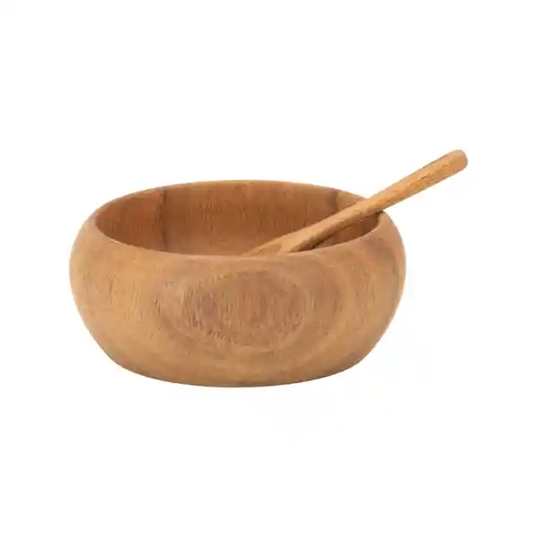 Bowl Madera Con Cuchara Diseño 0001 Casaideas