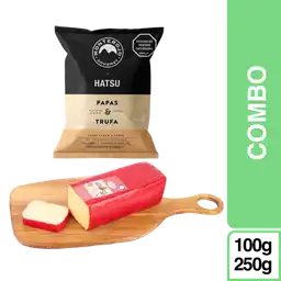 Combo Monterojo Papa Trufa Hatsu + Queso Holandes Alpina