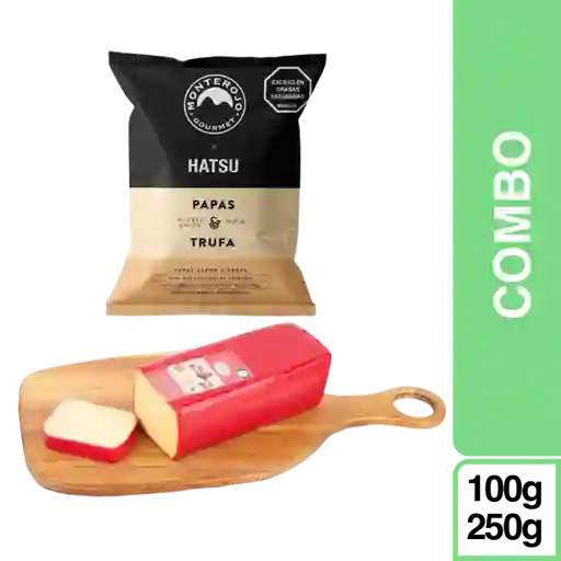 Combo Monterojo Papa Trufa Hatsu + Queso Holandes Alpina