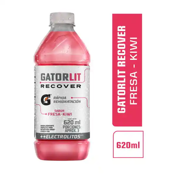 Hidratante Gatorlit fresa kiwi 620 ml pet 