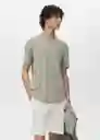 Camiseta Liman Menta Talla L Hombre Mango