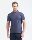 Camiseta Polo Zipper Azul Dark Ultraoscuro Talla S Chevignon