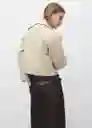 Chaqueta Lipa Beige Talla XS Mujer Mango