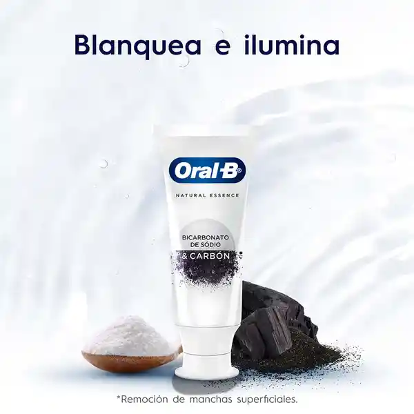 Crema Dental Blanqueadora Oral-B Natural Essence Bicarbonato De Sodio & Carbón 75 ml / 90 g