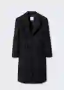 Abrigo Malecon Negro Talla S Mujer Mango