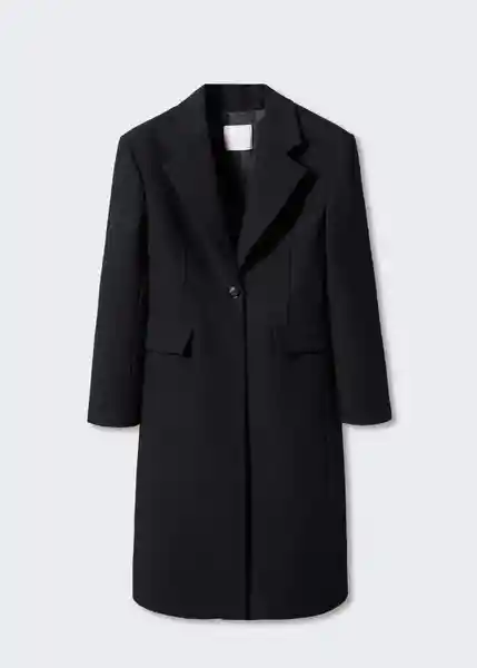 Abrigo Malecon Negro Talla S Mujer Mango