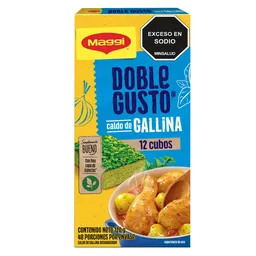 Caldo de Gallina Maggi Doble Gusto Cubos 120 g