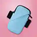 Cangurera Para Brazo Con Doble Bolsillo Colorful Azul Miniso
